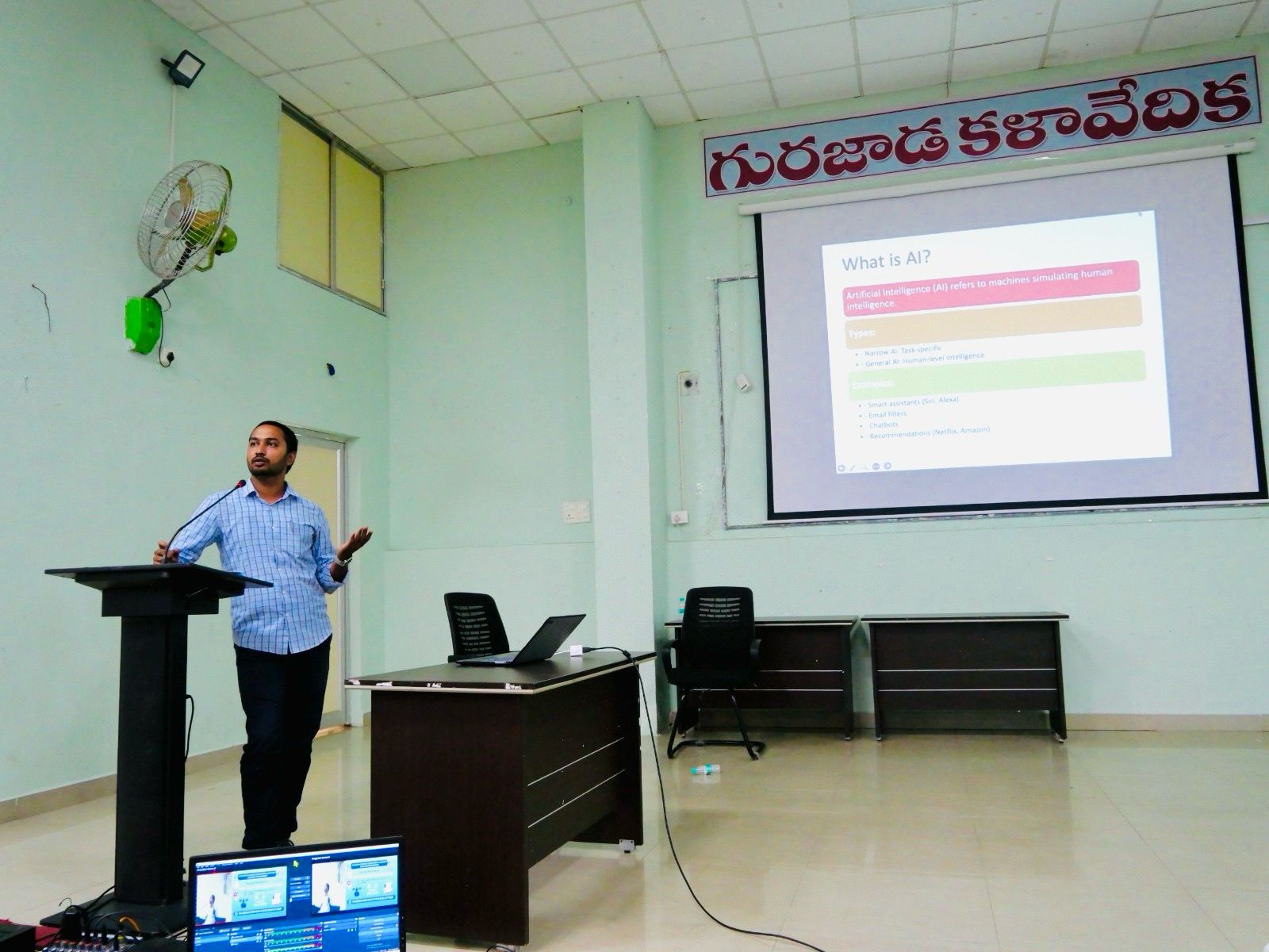 Delivering invited talk on Smart Skills for a Secure Future at JNTU-GV